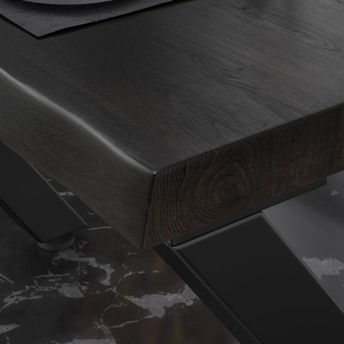 PJ | Bistrobord | 120x70xH78cm | Wenge-Sort/ Sort PJ | Bistrobord | 120x70xH78cm | Wenge-Sort/ Sort