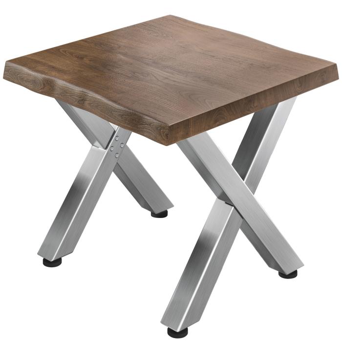 PJ | Bistrobord | 70x70xH78cm | Valnøtt/rustfritt stål PJ | Bistrobord | 70x70xH78cm | Valnøtt/rustfritt stål