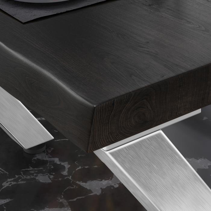 PJ | Bistrobord | 70x70xH78cm | Wenge sort/rustfritt stål PJ | Bistrobord | 70x70xH78cm | Wenge sort/rustfritt stål