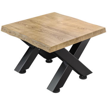 PJ | Bistro salongbord | 70x70xH41cm | Eik/Sort