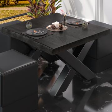 PJ | Bistro salongbord | 70x70xH41cm | Wenge svart/svart