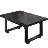 PM Bistro Lounge Tafel | 120x70xH41cm | Wenge-Zwart / Zwart