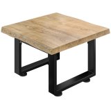 PM Bistro Lounge Tafel | 70x70xH41cm | Eikenhout/Zwart