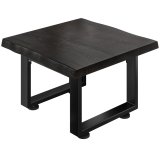 PM Bistro Lounge Tafel | 70x70xH41cm | Wenge-Zwart/ Zwart