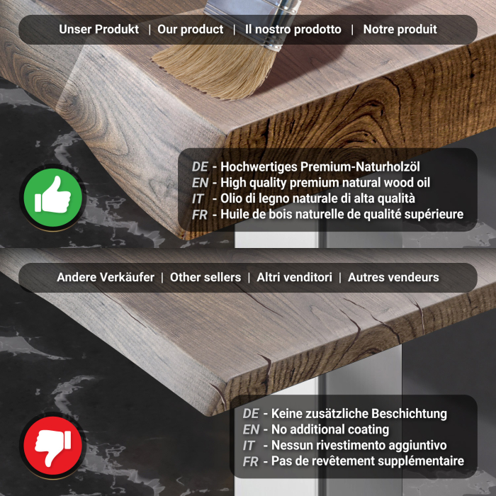 PMD | Bistro Tree-edge table | Rectangular | 120 x 70 x 77 cm | Walnut / stainless steel PMD | Bistro Tree-edge table | Rectangular | 120 x 70 x 77 cm | Walnut / stainless steel