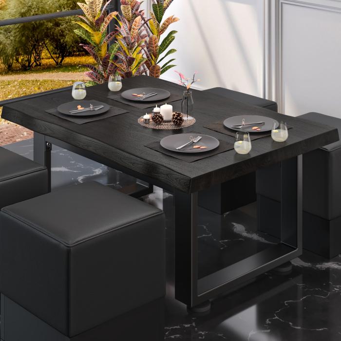 PM Bistro Loungebord | 120x70xH41cm | Wenge-Sort/ Sort PM Bistro Loungebord | 120x70xH41cm | Wenge-Sort/ Sort