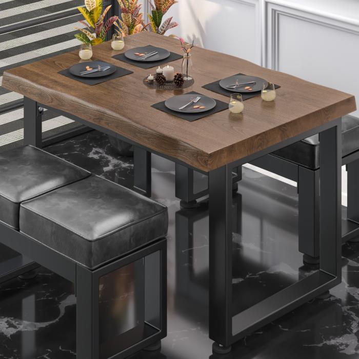 PM Bistrobord | 120x70xH78cm | Valnöt/ Svart PM Bistrobord | 120x70xH78cm | Valnöt/ Svart