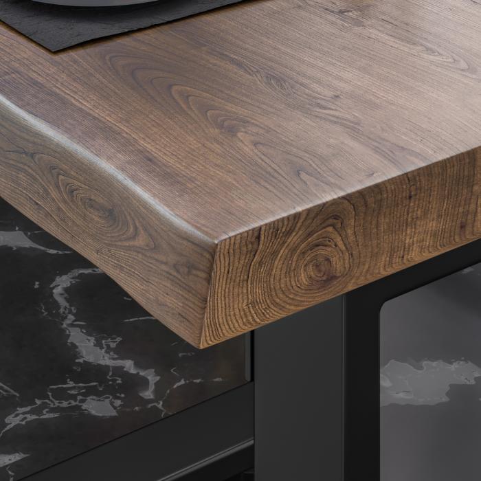 PM Bistrobord | 120x70xH78cm | Valnöt/ Svart PM Bistrobord | 120x70xH78cm | Valnöt/ Svart