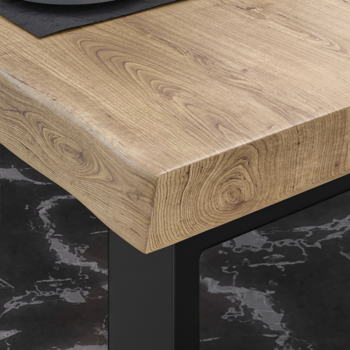PM Bistro Bord | 70x70xH78cm | Eik/Sort PM Bistro Bord | 70x70xH78cm | Eik/Sort