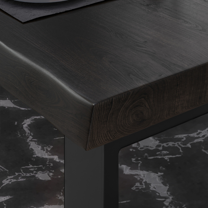 PM Bistrobord | 70x70xH78cm | Wenge-Sort/ Sort PM Bistrobord | 70x70xH78cm | Wenge-Sort/ Sort