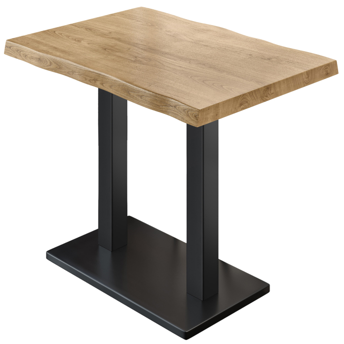 PMD | Bistro Ståbord Med Trekantet Kant | B:T:H 120 x 70 x 110 cm | Eik / Svart | Firkantet PMD | Bistro Ståbord Med Trekantet Kant | B:T:H 120 x 70 x 110 cm | Eik / Svart | Firkantet