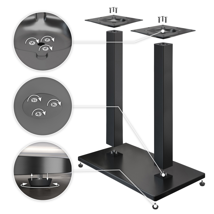 PMD | Bistro Statafel Boomrand | B:T:H 130 x 80 x 110 cm | Walnoot / Zwart | Vierkant