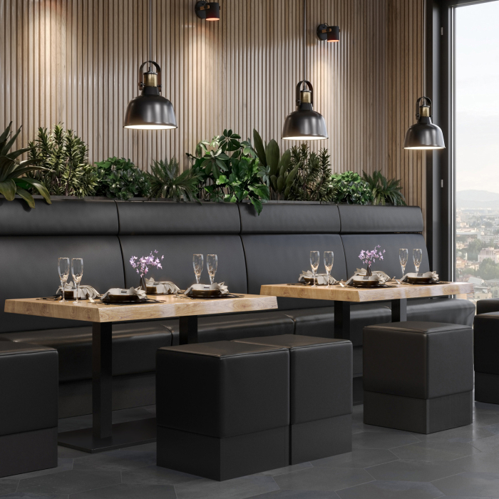 PMD | Bistro Tree Edge Table | Rektangulärt | 120 x 70 x 77 cm | Ek / Svart PMD | Bistro Tree Edge Table | Rektangulärt | 120 x 70 x 77 cm | Ek / Svart