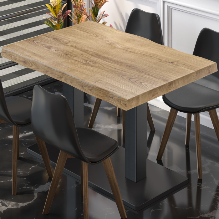 PMD | Bistro Tree Edge Table | Rektangulärt | 120 x 70 x 77 cm | Ek / Svart PMD | Bistro Tree Edge Table | Rektangulärt | 120 x 70 x 77 cm | Ek / Svart