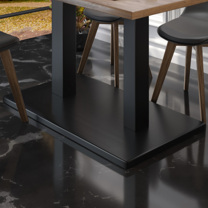 PMD | Bistro Tree Edge Table | Rectangular | 120 x 70 x 77 cm | Walnut / Black PMD | Bistro Tree Edge Table | Rectangular | 120 x 70 x 77 cm | Walnut / Black