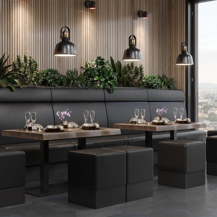 PMD | Bistro Tree Edge Table | Rectangular | 120 x 70 x 77 cm | Walnut / Black PMD | Bistro Tree Edge Table | Rectangular | 120 x 70 x 77 cm | Walnut / Black