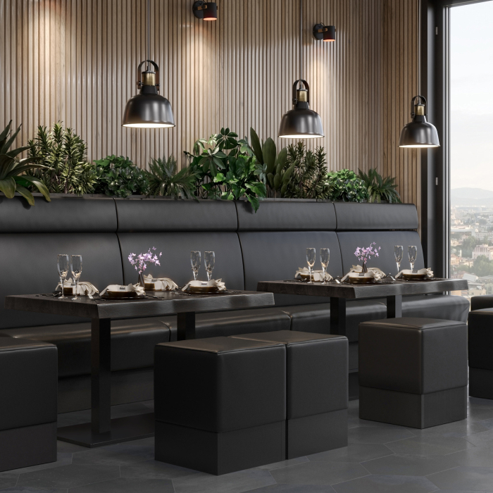 PMD | Bistro Tree Edge Table | Rectangular | 120 x 70 x 77 cm | Wenge Black / Black PMD | Bistro Tree Edge Table | Rectangular | 120 x 70 x 77 cm | Wenge Black / Black
