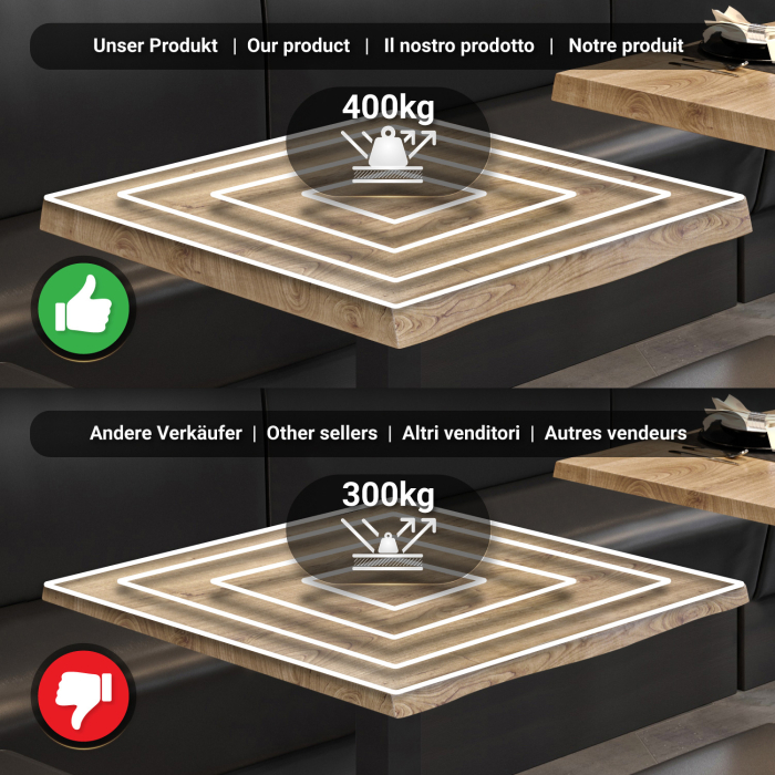 PMD | Bistro Tree Edge Table | Firkantet | 70 x 70 x 77 cm | Eg / Sort PMD | Bistro Tree Edge Table | Firkantet | 70 x 70 x 77 cm | Eg / Sort