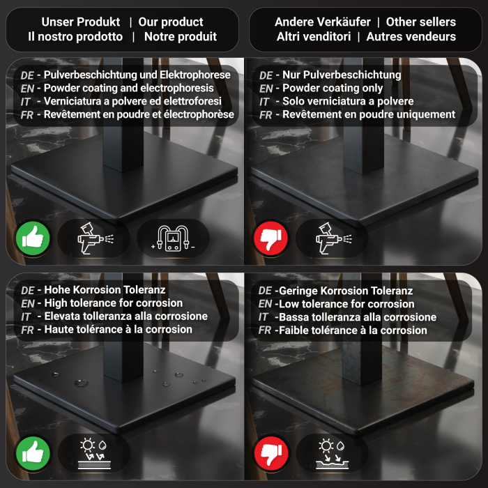 PMD | Bistro Tree Edge Table | Square | 70 x 70 x 77 cm | Wenge Black / Black PMD | Bistro Tree Edge Table | Square | 70 x 70 x 77 cm | Wenge Black / Black
