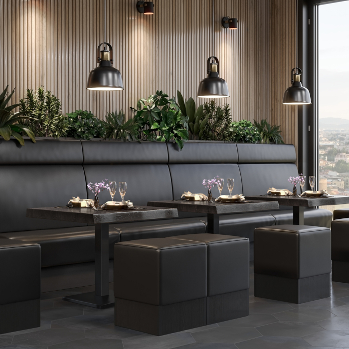 PMD | Bistro Tree Edge Table | Square | 70 x 70 x 77 cm | Wenge Black / Black PMD | Bistro Tree Edge Table | Square | 70 x 70 x 77 cm | Wenge Black / Black