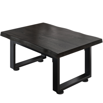 PM Bistro Lounge Bord | 120x70xH41cm | Wenge-Svart/ Svart