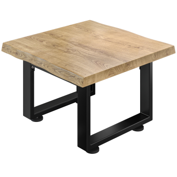 PM Bistro Lounge Tisch | 70x70xH41cm | Eiche/ Schwarz