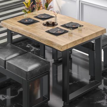 PM Bistro Bord | 120x70xH78cm | Eik/Sort
