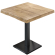 PMD | Bistro Tree Edge Table | Firkantet | 70 x 70 x 77 cm | Eg / Sort