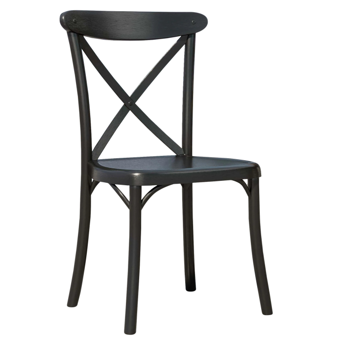 PORTO PREMIUM | Plastic Restaurant Chair | Black | Plastic | Stackable