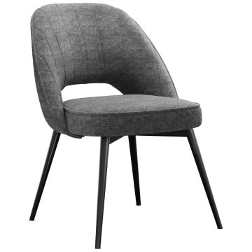 Sophie | Hôtel Chaise | Taupe | Tissu/Textile