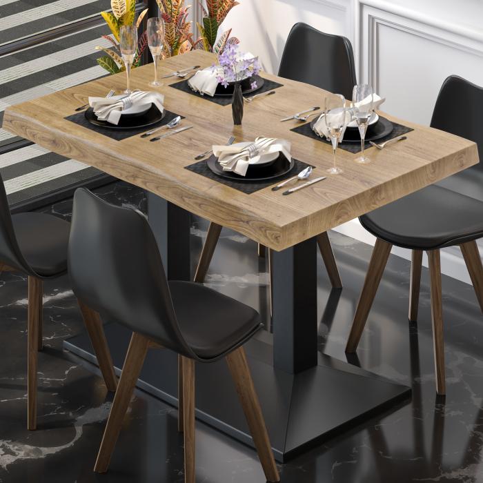 PPA | Bistro Tree Edge Table | Rektangulärt | 130 x 80 x 81 cm | Ek / Svart PPA | Bistro Tree Edge Table | Rektangulärt | 130 x 80 x 81 cm | Ek / Svart