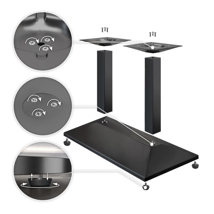 PPA | Bistro Tree Edge Table | Rektangulært | 130 x 80 x 81 cm | Valnød / Sort PPA | Bistro Tree Edge Table | Rektangulært | 130 x 80 x 81 cm | Valnød / Sort