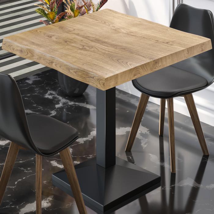 PPA | Bistro bord trekant | B:D:H 70 x 70 x 81 cm | Eik / Sort | Torget PPA | Bistro bord trekant | B:D:H 70 x 70 x 81 cm | Eik / Sort | Torget