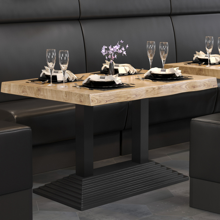PPY | Bistro Tree Edge Table | Rektangulært | 120 x 70 x 81 cm | Eg / Sort PPY | Bistro Tree Edge Table | Rektangulært | 120 x 70 x 81 cm | Eg / Sort