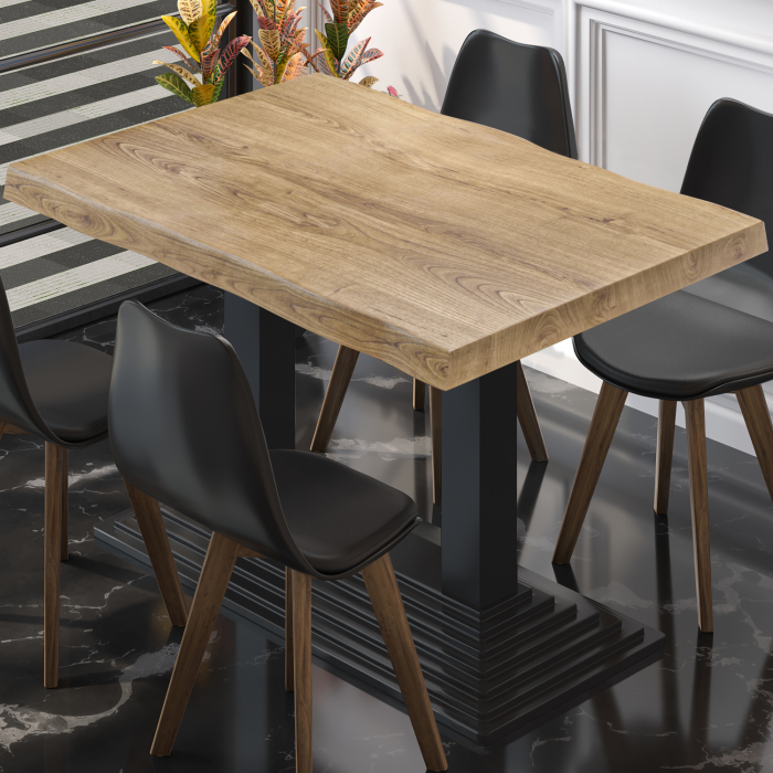 PPY | Bistro Tree Edge Table | Rektangulært | 120 x 70 x 81 cm | Eg / Sort PPY | Bistro Tree Edge Table | Rektangulært | 120 x 70 x 81 cm | Eg / Sort