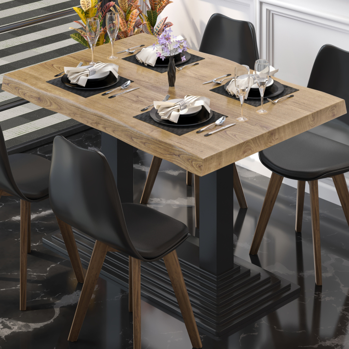 PPY | Bistro Tree Edge Table | Rektangulært | 120 x 70 x 81 cm | Eg / Sort PPY | Bistro Tree Edge Table | Rektangulært | 120 x 70 x 81 cm | Eg / Sort