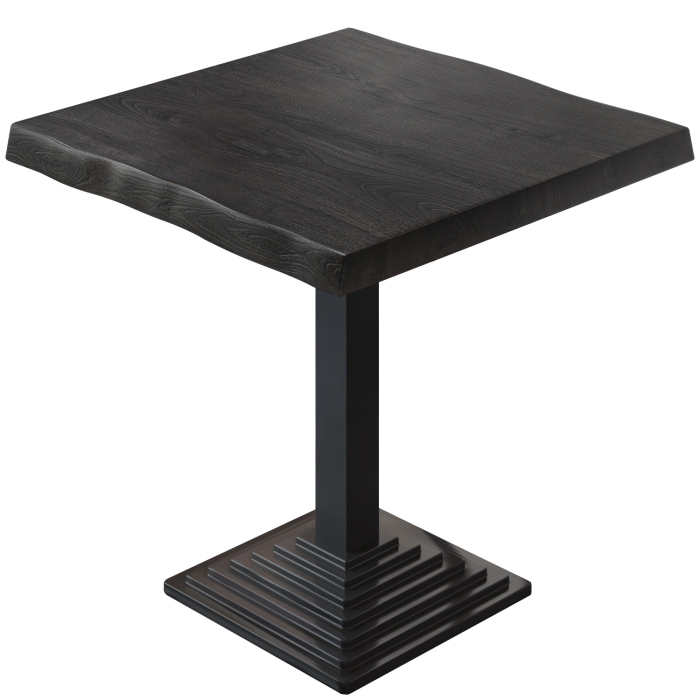 PPY | Bistro Tree Edge Table | Square | 70 x 70 x 81 cm | Wenge Black / Black PPY | Bistro Tree Edge Table | Square | 70 x 70 x 81 cm | Wenge Black / Black