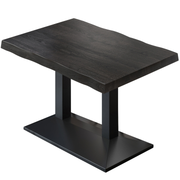 PPA | Bistrobord med trækant | B:D:H 120 x 70 x 81 cm | Wenge-sort / sort | Firkantet