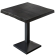 PPA | Bistrobord med trækant | B:D:H 80 x 80 x 81 cm | Wenge-sort / sort | Firkantet