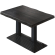 PPY | Bistro Tree Edge Table | Rectangular | 120 x 70 x 81 cm | Wenge Black / Black
