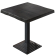 PPY | Bistro Tree Edge Table | Square | 70 x 70 x 81 cm | Wenge Black / Black