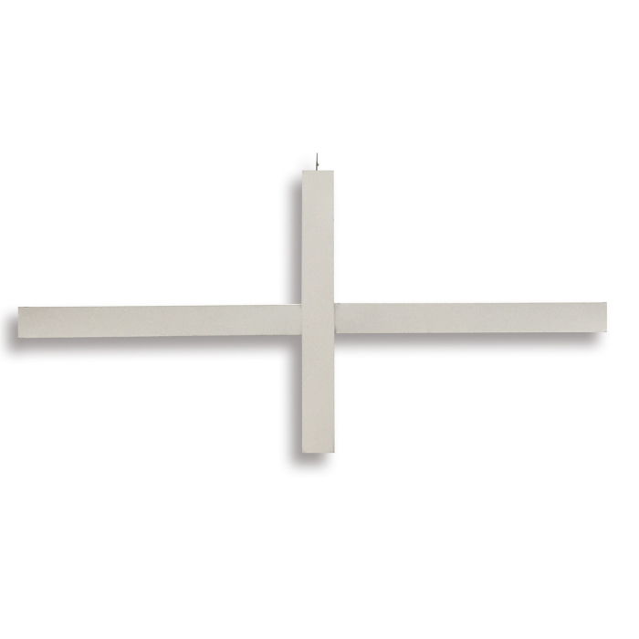 CALGARY | Lange kruis T-profiel | 38x24x1250mm | Wit