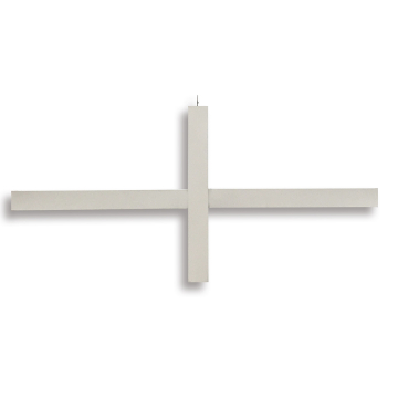 CALGARY | Grille en T de suspension au plafond - Court | 38x24x600mm | Blanc