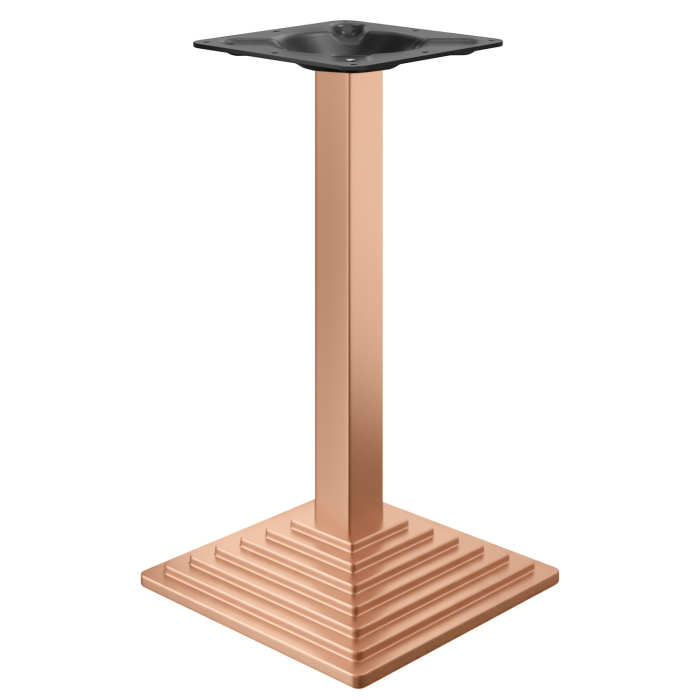 PYRAMIDE | Bistro barbordsram | Koppar | B:D 45 x 45 cm | Pelare: 6 x 109 cm