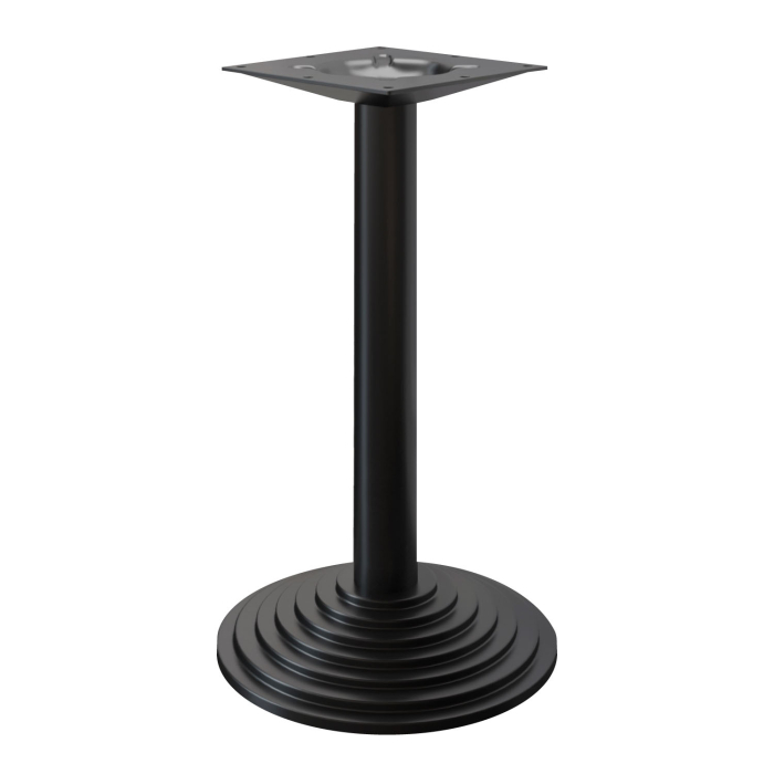 PYRAMIDE | Bistro bar bordramme | Svart | Bunn: Ø 43 cm | Kolonne: 3" x 43"