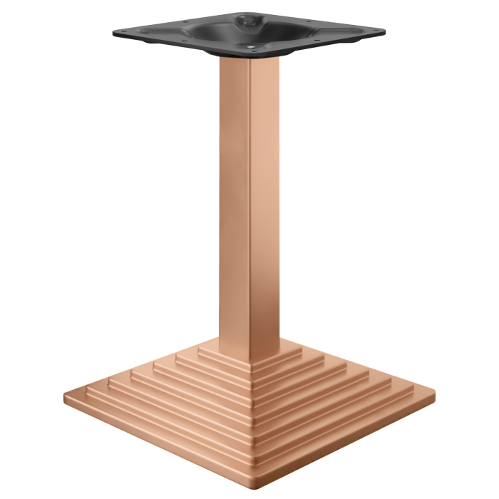 PYRAMIDE | Podstawa stolika Restauracyjne | Miedź | Stopa: 41 x 41 cm | Kolumna: 8 x 76 cm