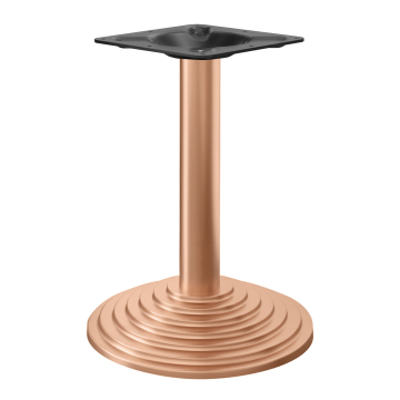 PYRAMIDE | Podstawa stolika Restauracyjne | Miedź | Stopa: Ø 43 cm | Kolumna: 7,6 x 76 cm