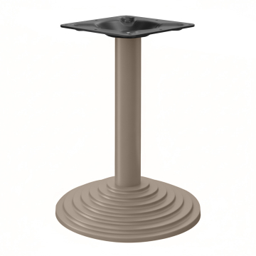 PYRAMIDE | Podstawa stolika Restauracyjne | Taupe | Stopa: Ø 43 cm | Kolumna: 7,6 x 76 cm