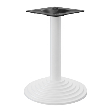 PYRAMIDE | Bistro Tischgestell | Weiß | Fuß: Ø 43 cm | Säule: 7,6 x 76 cm