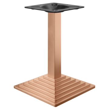 PYRAMIDE | Base per tavolo da ristorante | Rame | Piede: 45 x 45 cm | Colonna: 6 x 76 cm